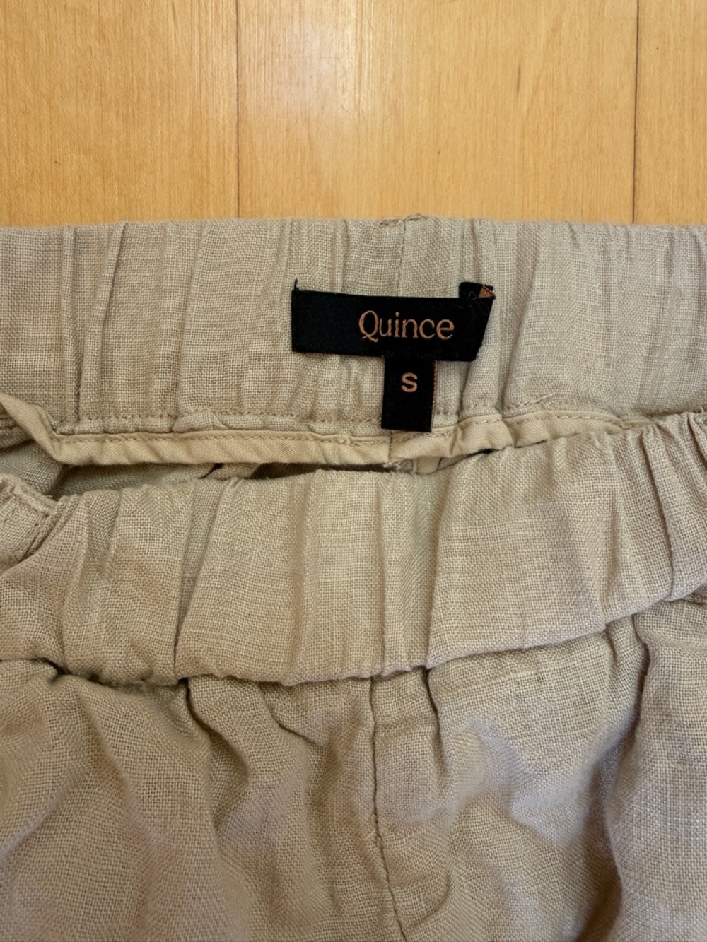 Quince Lightweight European Linen Pants Flax Color Sz Small - Picture 6 of 11